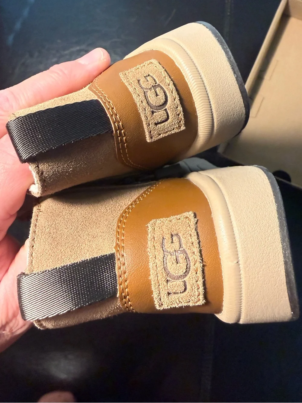 NWT UGG Kids Chestnut Hamdi Suede Zip Ankle Boots Unisex Toddler Size 9